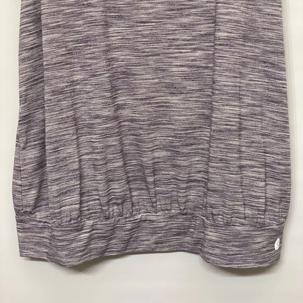 Torrid Womens Size 2 2X 18/20 Active Tank Space Dye Purple Scoopneck Activewear - Picture 4 of 9